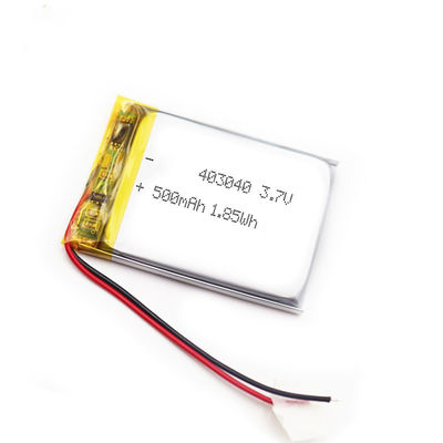 Batterie-Smart Watch-Lithium-Polymer-Zellen 8g 403040 3.7v 500mah Lipo