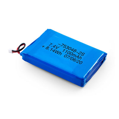 753048 Batterie 2S1P 7.4V 1100mAh Lipo für medizinische Ausrüstung