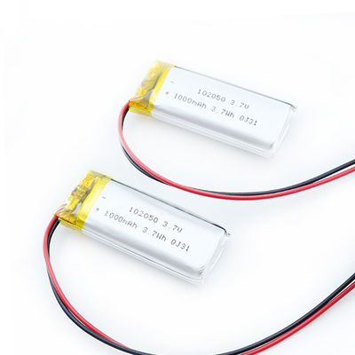 Kundenspezifische flexible dünne Lithium-Polymer-Batterie 102050 3.7wh