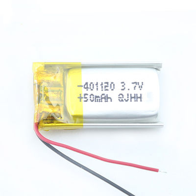 Polymer-Batterie-Bluetooth-Kopfhörer 50mAh LiCoO2 NMC 401120 0.185wh Lipo