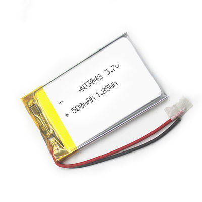 MSDS 3,7 Volt-flache Lithium-Polymer-Batterie ultra dünn 403048