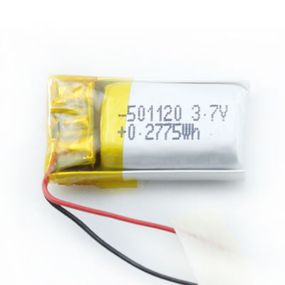 dünne Lipo Batterie 501120 80mah ultra fertigte die hohe Kapazität besonders an