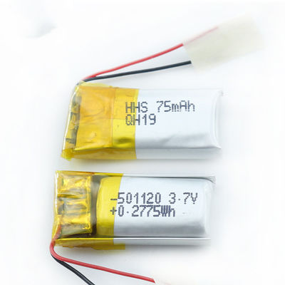 dünne Lipo Batterie 501120 80mah ultra fertigte die hohe Kapazität besonders an