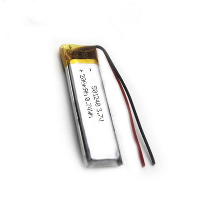 501240 Akku 051240 Mini Flat Lithium Polymer Batterys 3.7v 200mAh