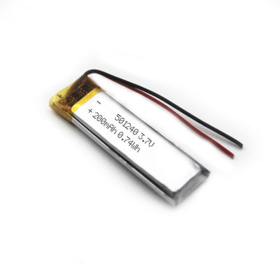 501240 Akku 051240 Mini Flat Lithium Polymer Batterys 3.7v 200mAh