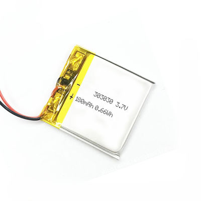 ROHS 180mah 303030 Entladung 3,7 V Li Polymer Battery Low Self mit PCM