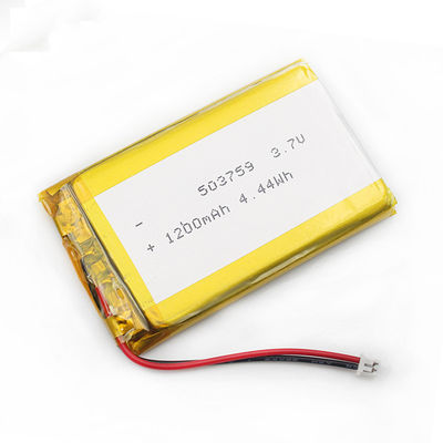 5.0*37*61mm Polymer-Batterie ISO9001 503759 1200mah Lipo