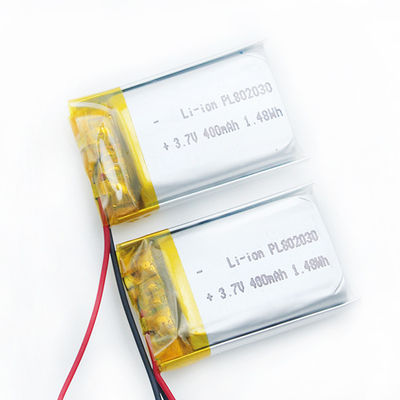 802030 kc-CER wieder aufladbare Batterie Li Polymer Batterys 3.7V 400mAh Lipo