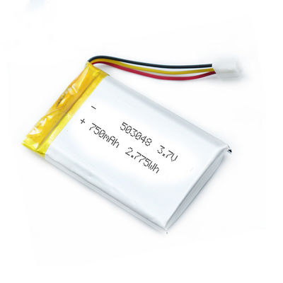 Draht-Verbindungsstück PWB ROHS 503048 750 MAh Lipo Polymer Battery With
