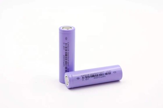 Zelle 2600mah 5c 8c des Thermometer-4.2V 18650 Lipo zeigte Enden Litio Batterie