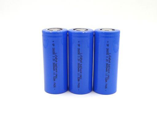 Batterie 26x65mm LFP 26650 3000mAh 3,2 V LiFePo4 wieder aufladbar