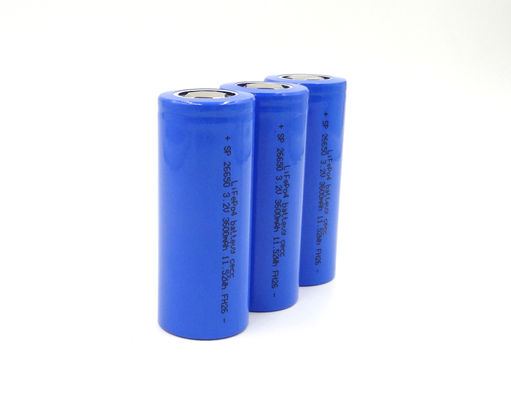 Batterie 26*65mm IEC62133 LFP 26650 3000mAh 3,2 V LiFePo4