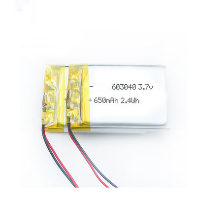 603040 Batterie 3.7v 650mah Lipo