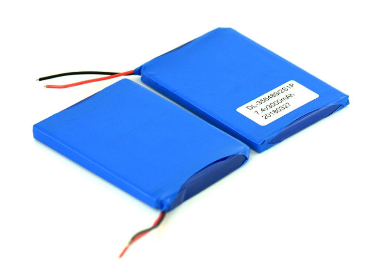 MSDS UN38.3 IEC62133 7.4v 6000mah Li Ion Polymer Battery Pack
